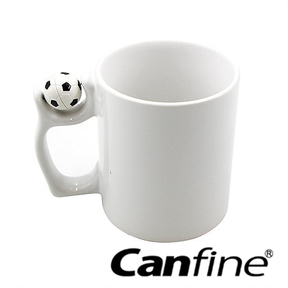Promotional Blank Football Handles Ceramic Sublimation Mug
