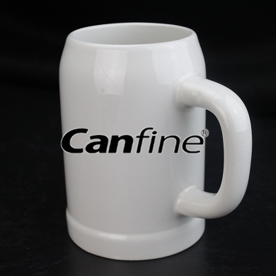 Over Sized Beer Mug, Ceramic Sublimation Beer Mug, Tall Ceramic Beer Mug