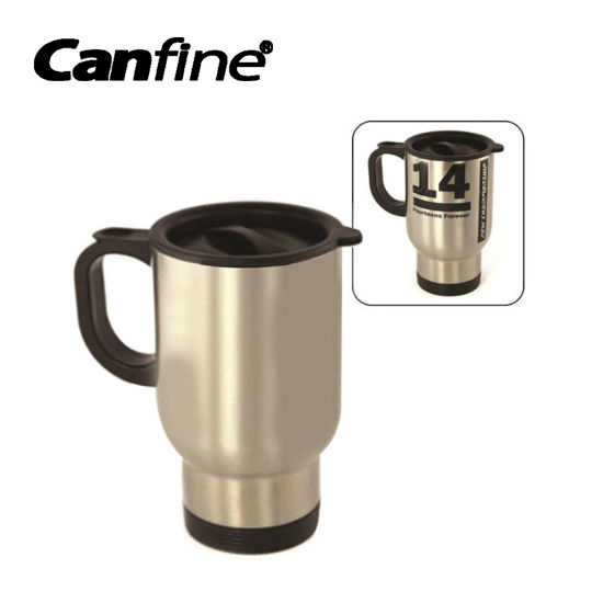New 14 Oz Sublimation Stainless Steel Travel Mug with Plastic Lid