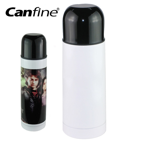 600ml White Blank Sublimation Thermos Flask Bottle