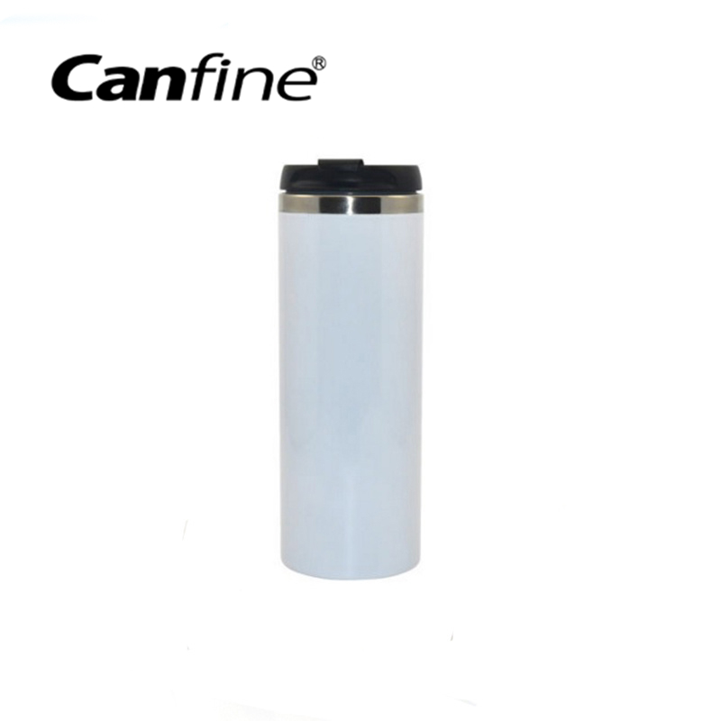 Custom Sublimation 14 Oz Stainless Steel Bottle (White)