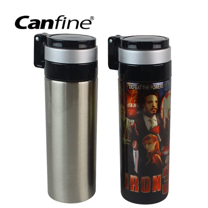 Portable Printed 17 Oz Vacuum Bottle for Heat Transfer