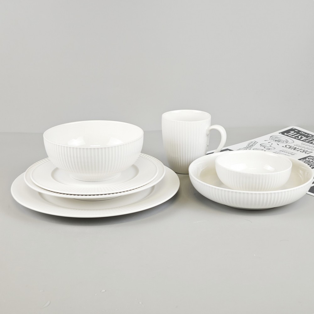 embossed dinnerware set