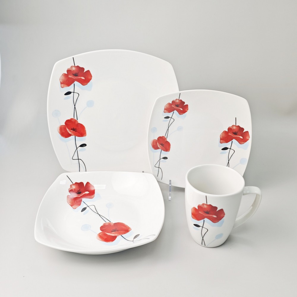 Decal tableware set