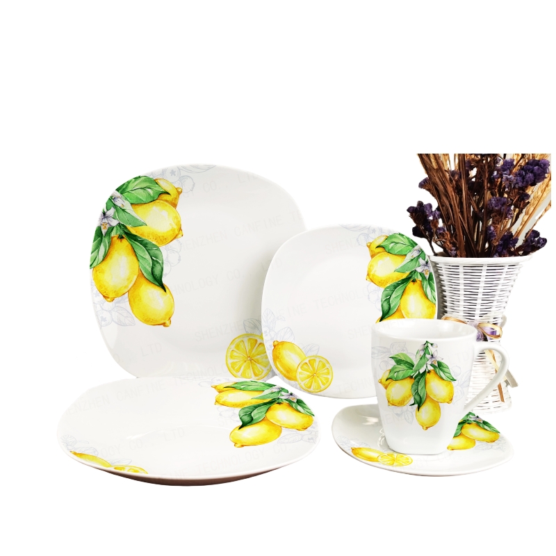 30-Piece Decal Dinnerware Set