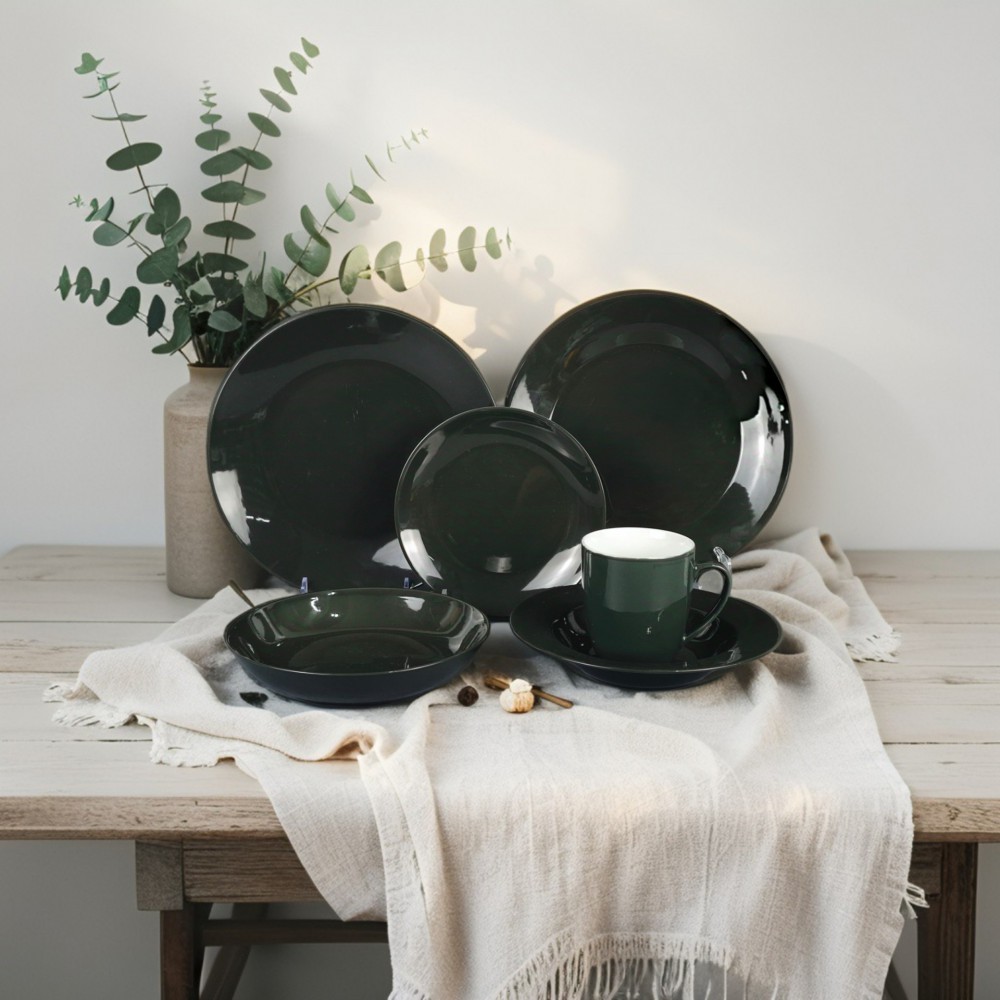 Colored glaze ceramic dinnerwa set